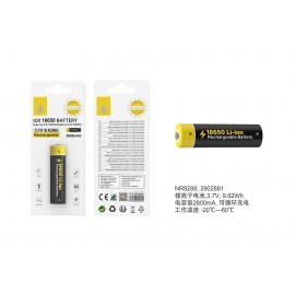 Bateria li-ion recargable 2600 mAh, 3.7V