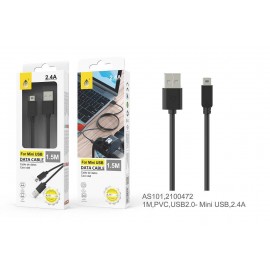 Cable USB 2.0 a Mini USB 2.4A