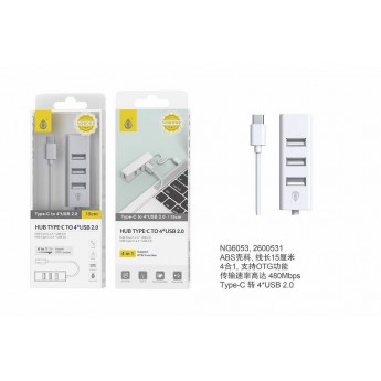 lector TYPE-C Hub 4 entrada USB Compatible con OTG