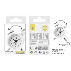 Despertador de material platico, 75mmx51mmx21mm
