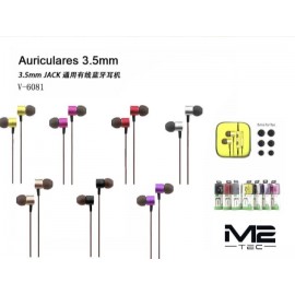 Auriculares con cable jack 3.55 y Bluetooth