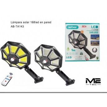 Lámpara solar 165Led en pared