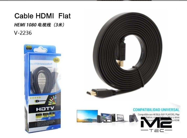Cable HDMI a HDMI 1080 3 en 1, 3M, compatible con 4K blue-ray