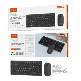 Conjunto de Teclado y Raton Inalambrico , 78 Teclados en Español, con Raton 4D de 800-1600