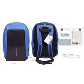 Mochila Anti-Robo con Puerto de Carga, Tama?o para Portatiles de 15,6" Max, peso 0,61kg