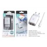 Cargador 2 puertos con smart iC con cable lightning 2.4A