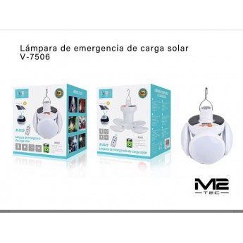 Lámpara solar de emergencia con mando M-2029