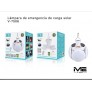 Lámpara solar de emergencia con mando M-2029