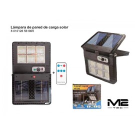 Lámpara de pared solar con mando