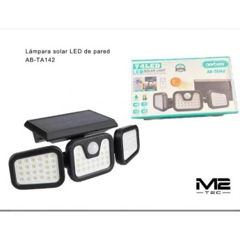 Lámpara solar de pared, 74 luces led, AB-TA142