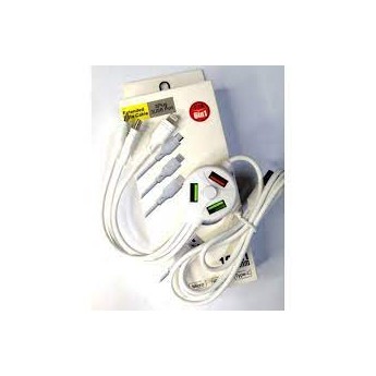 Adaptador para cable Lightning/Micro USB/Type-c, 6 in 1