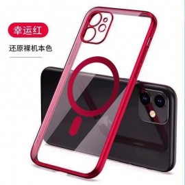 FUNDA TRASERA TRANSPARENTE CON CIRCULO MAGNÉTICO IPHONE 14 Pro