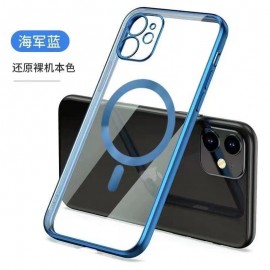 FUNDA TRASERA TRANSPARENTE CON CIRCULO MAGNÉTICO IPHONE 12