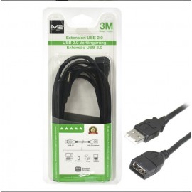 Cable alargador USB 2.0 Tipo A macho a Tipo A Hembra 3M