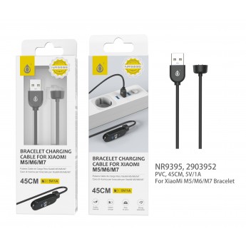 Cable de Carga USB para pulsera de XIAOMI M5/6/7,5V/1A, Cable 45CM