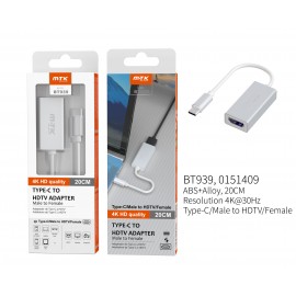 Cable Adaptador Type C con Puerto HDMI 4K