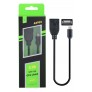 Cable OTG - Mini USB, 0,2m Negro