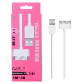 Cable de Datos para Iphone 4, 2A 1M