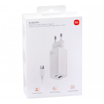 Xiaomi 65W WALL CHARGER con cable Type-C