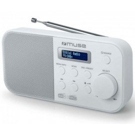 Radio Muse M109DB Portatíl Display LCD con luz, 30 FM + 30 DAB