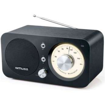 Muse M-095BT Radio Analógica FM con Bluetooth 4.2, 88 - 108 MHz, 5 W, 50/60 Hz