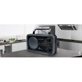 MUSE M-06 RADIO ANALOGICA FM/MW, 230V ~ 50Hz, 130mm (H) x 88mm (W) x 230mm (L), 2uni/paq