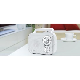 Muse M-051R radio analógica fm/am con altavoz integrado, 230V ~ 50Hz, 131mm (H) x 87mm (W) x 183mm (L), 2 uní/paq