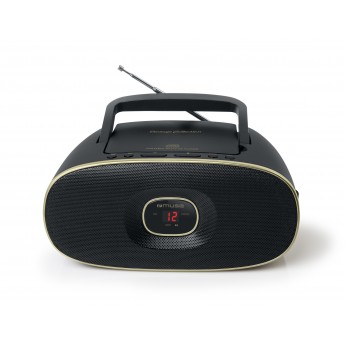 Muse md-202 vt negro radio cd portátil cd-rw fm/am con altavoz integrado