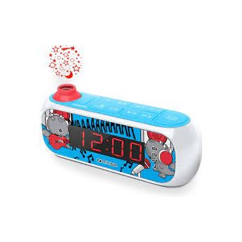 Muse M-167KDB - Radio Reloj con Proyector con Alarma Dual