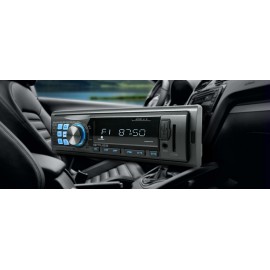 RADIO M195BT CON BLUETOOTH USB/SD PARA COCHE, 180 mm (H) x 78 mm (W) x 210 mm (L), 2 uni/paq