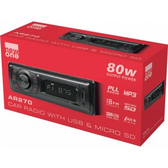 AUTORADIO NUMERIQUE USB/SD NEW ONE AR270, 50 x 58 x 180