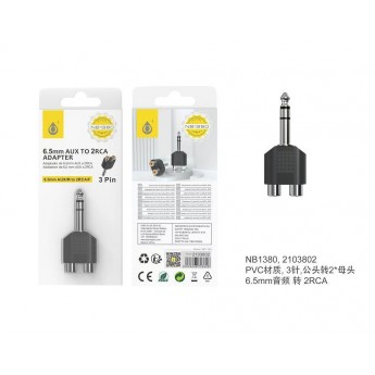Adaptador Jack Aux 6.5mm a RCA
