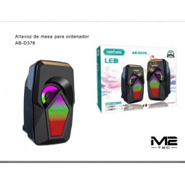 Altavoz D376 de mesa de ordenador con Luz RGB