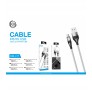 CABLE ALUMINIO IPHONE 3A, 3M, 5V/2.0A