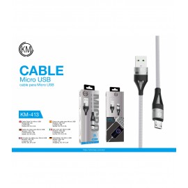 CABLE ALUMINIO Smartphone 3A, 1M, 5V/2.0A