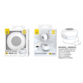 Mini Altavoz BT 5.0, Mano libre/Entrada de microfono/FM, 3W/200mAh, impermeable, con ventosa para espejo/cristal...