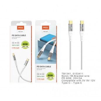 Cable de datos Smith nylon trenzado para Type-C a Lightning , Carga Rapida PD,30W/9V/3.4A