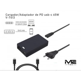 Cargador/Adaptador de PD con cable Type-C 65W
