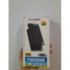 Power bank LICARIKA 10000mAh NP03 con salida de USB+Type-C