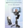 estabilizador de cardán Q18 para escritorio, palo Selfie con luz de relleno, trípode con control remoto, 360 °