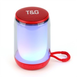 Altavoz inalámbrico TG346 con Bluetooth 5,0, Luz LED colorida, subwoofer de escritorio impermeable,