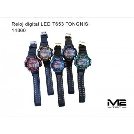 Reloj digital con luz LED T653