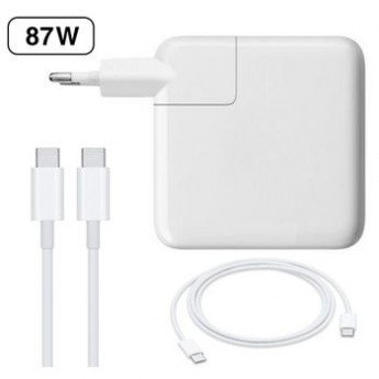 Cargador 87W para Macbook Pro, Adaptador de Corriente Cargador para Mac USB C Macbook Air Pro 2016 2017 2018 2019 2020