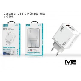 Cargador CX-120 USB 58W, 2 puertos C+A
