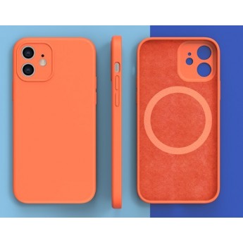 Funda goma con círculo magnético de carga inalámbrica iPhone 12 6.1''