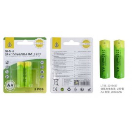 PILAS NI-MH 2850mAh, AA, recargables, 2Ud/Paquete