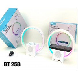 Altavoz Bluetooth BT258, con lámpara de luces, con funcion de cargar inalámbrico