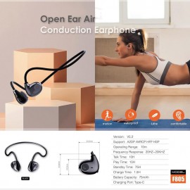 Auriculares deportivos con Bluetooth para gimnasio, resistentes al agua, estéreo de graves con micrófono