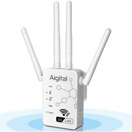 Extensor WiFi AC1200 5G, enrutador/AP, potenciador de señal 802.11AC, largo alcance, 1200Mbps