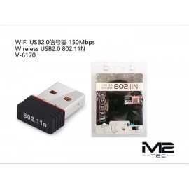 Adaptador WIFI USB 2.0, 150MBPS 802.1N, USB 2.0